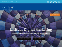 Tablet Screenshot of latitudegroup.com